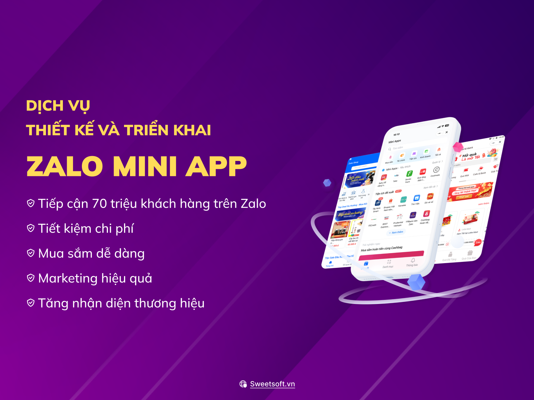 Dịch vụ thiết kế Zalo Mini App - Hỗ trợ kinh doanh hiệu quả